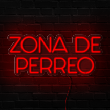 Neón Zona de perreo