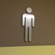 Señalización baño icono de hombre