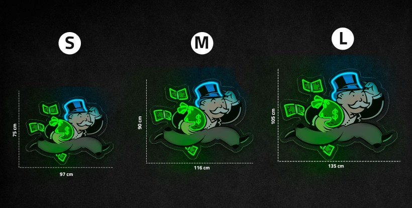 Neón inspiración Monopoly