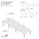 Separador modular de metacrilato