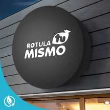 Rótulo bandeja calada redonda