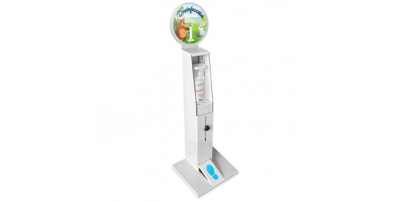 Dispensador de gel pedal infantil