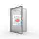Vitrina expositora de cristal para interior