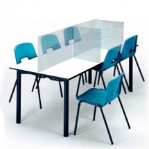 Mampara comedor escolar