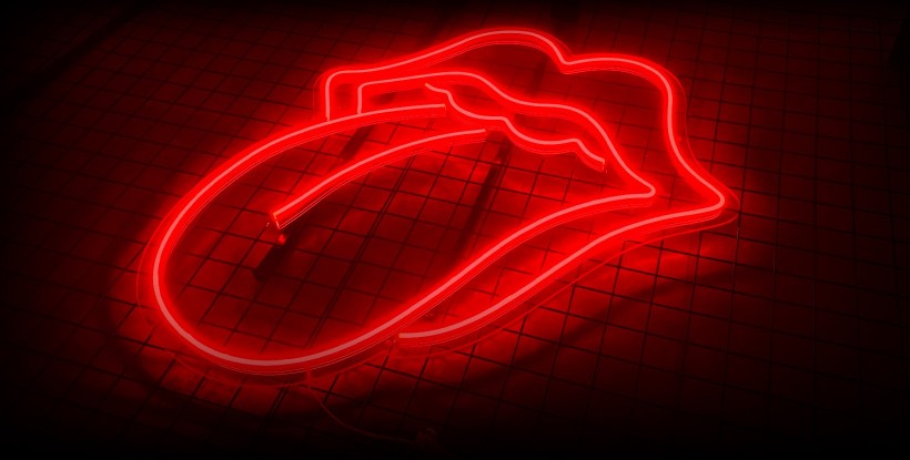 Neón Labios Rolling Stones