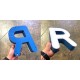 Letras corporeas huecas aluminio