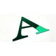 Letras metacrilato espejo verde