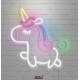 Neon unicornio habitación infantil