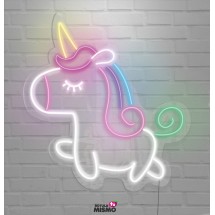 Neon unicornio habitación infantil