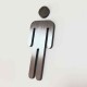 Señalización baño icono de hombre