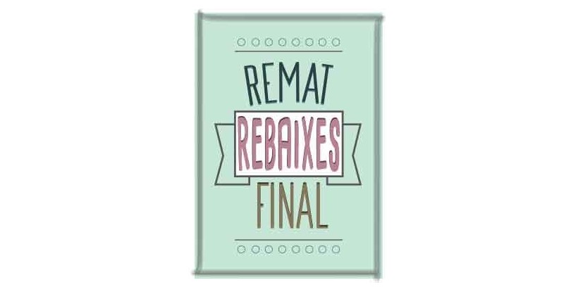 Letrero Remate Final Vintage Pistacho