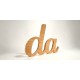 Letras Corpóreas de Madera de roble