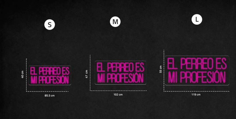 Neon el perreo es mi profesion