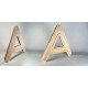 Letras corporeas de madera retroiluminadas