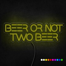 Neón beer or not two beer