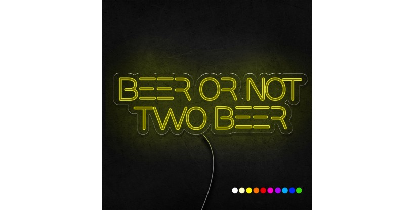 Neón beer or not two beer