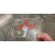 Placa metacrilato rotulada fondo transparente