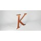 Letras de dibond satinado cobre + metacrilato iluminado