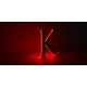 Letras de dibond satinado cobre + metacrilato iluminado