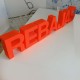 Letras rebajas escaparates rojas