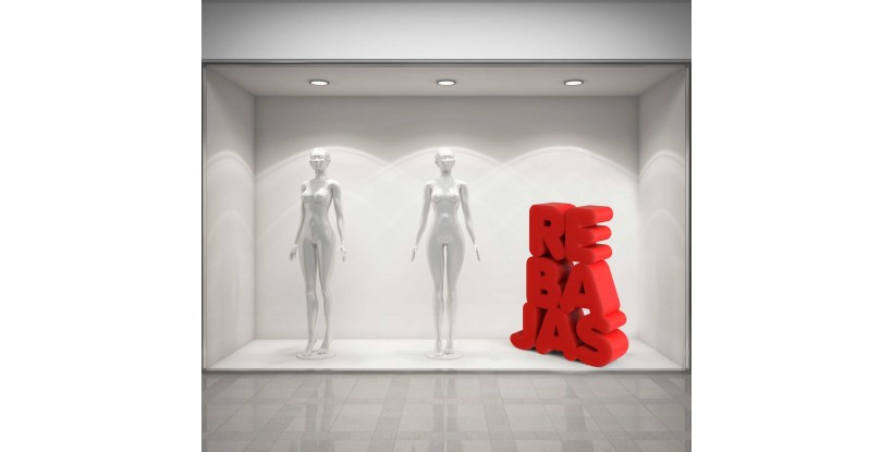 Letras Rebajas en Torre Escaparate