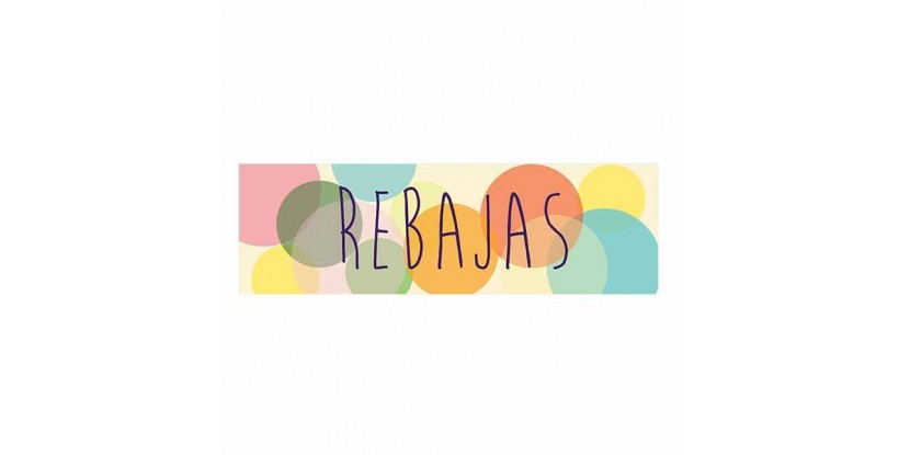 Cartel rebajas circulitos