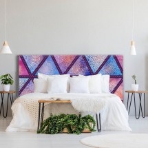 Cabecero cama formas geométricas