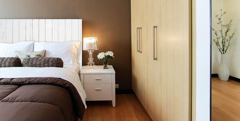 Cabecero madera blanca efecto palets