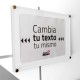 Placa metacrilato intercambiable