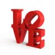 Letras LOVE para Bodas Rojas