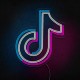 Neón logo tiktok