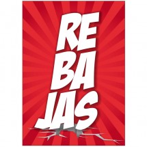 Cartel Rebajas Vertical Medi Market