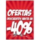 Cartel ofertas -40% Medi Market