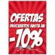 Cartel de Oferta -70% Medi Market