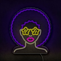 Neón Afro girl