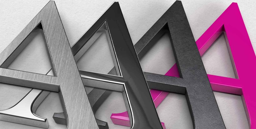 Letras aluminio personalizadas