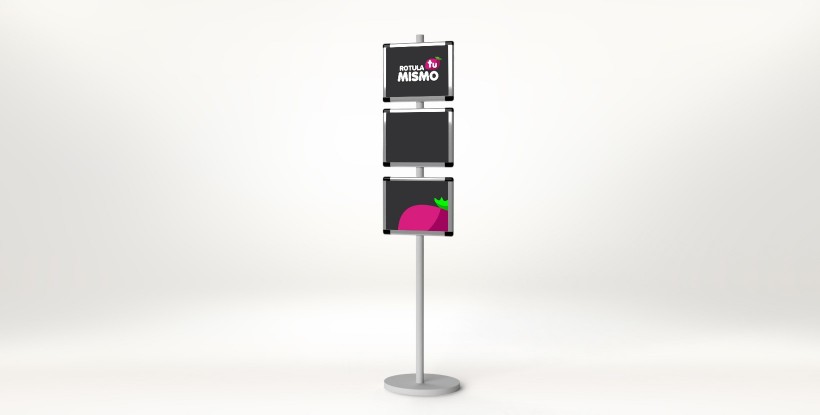 Sistema de gráficas intercambiables en formato display