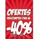 Cartel ofertas -40% Medi Market