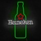 Neón Heineken botella