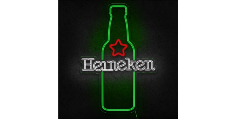 Neón Heineken botella