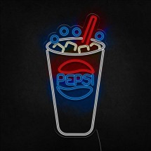 Neón pepsi vaso