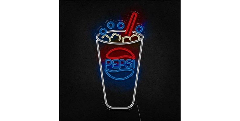 Neón pepsi vaso