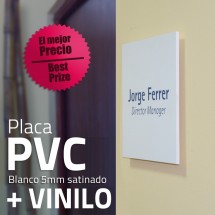Placa pvc + Vinilo 