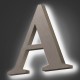 Letras corporeas de madera retroiluminadas