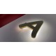 Letras corporeas de madera retroiluminadas