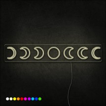 Neón fases de la luna