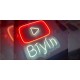 Neón Youtube más tu nombre
