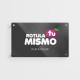 Placa de metacrilato transparente elegante