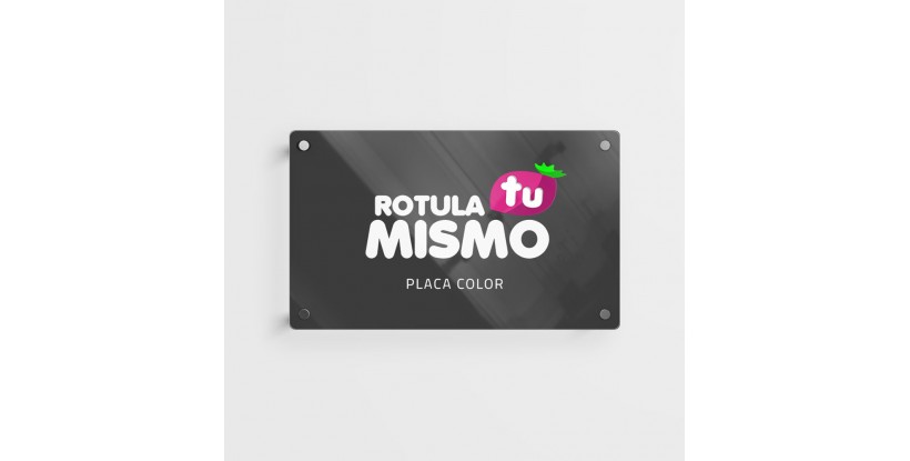 Placa de metacrilato transparente elegante