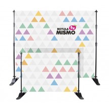 Banner extensible con lona